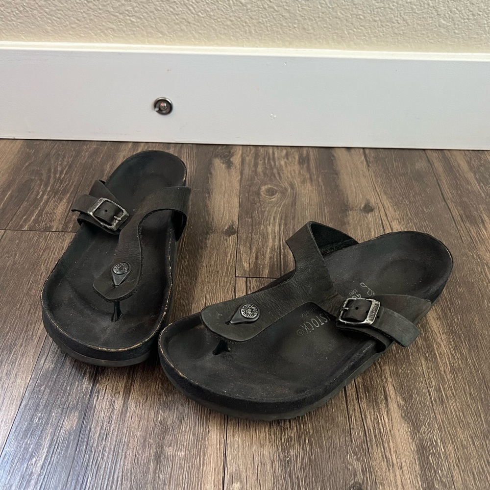 Birkenstock Black Suede Sandals